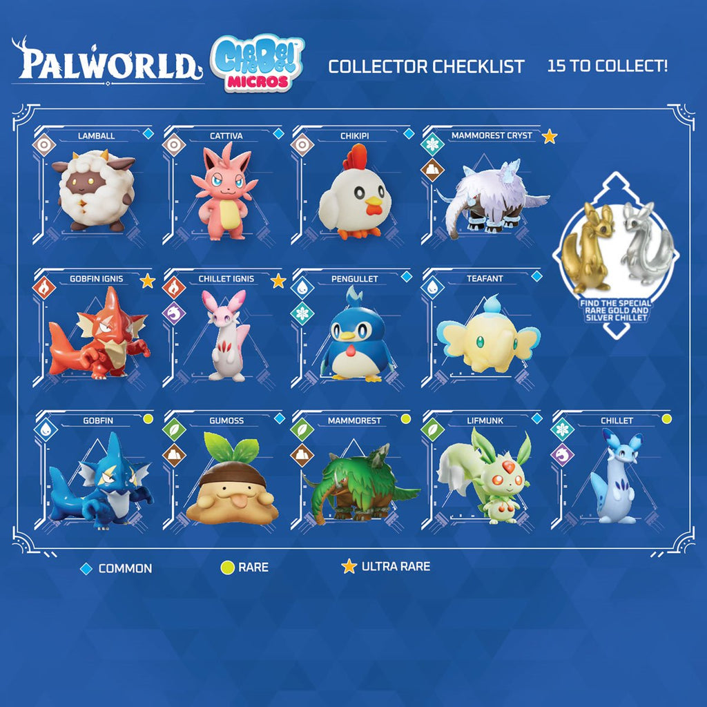 Palworld 1 1/2-Inch Cheebee Egg Reveal Mini-Figure Blind Box Case of 12