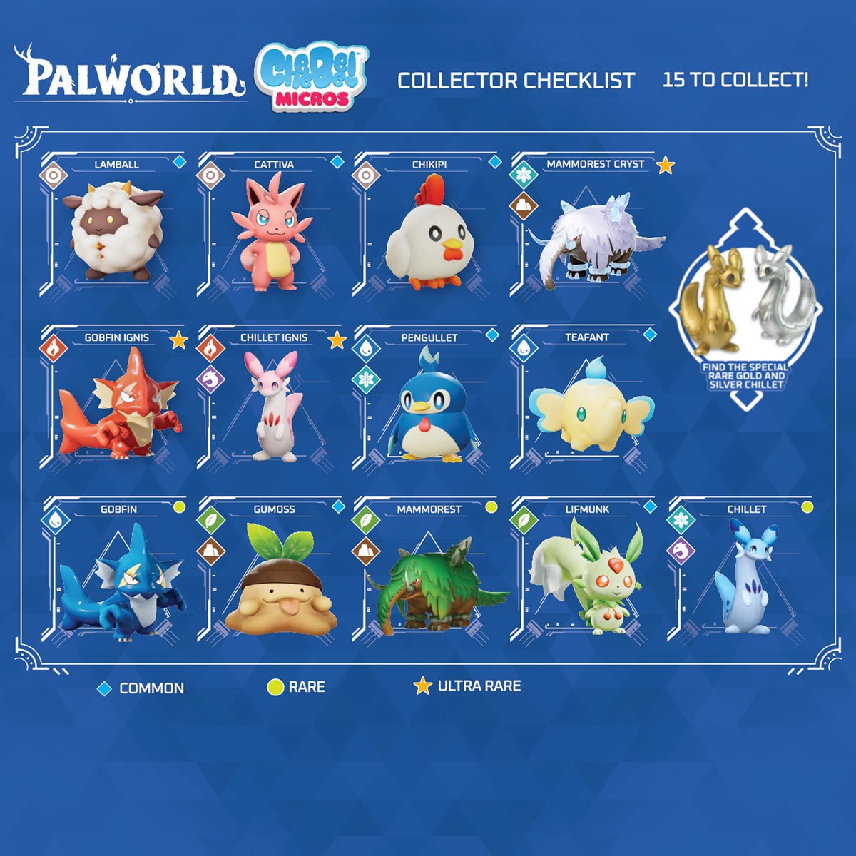 Palworld 1 1/2-Inch Cheebee Egg Reveal Mini-Figure Blind Box Case of 12