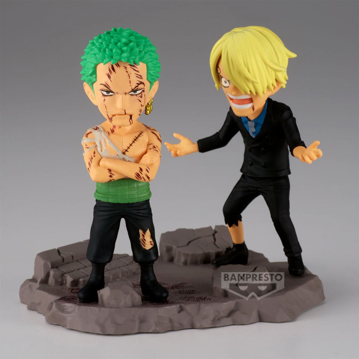 Roronoa Zoro and Sanji Nothing At All World Collectable Figure Log Stories Statue