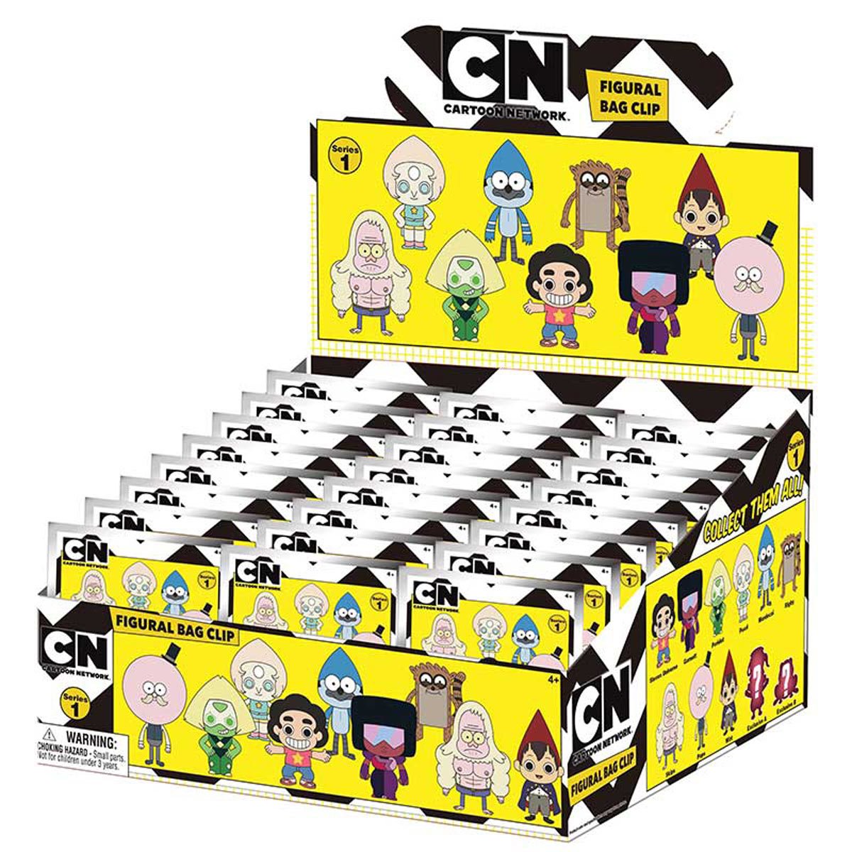 Cartoon Network 3D Foam Bag Clip Random 6-Pack