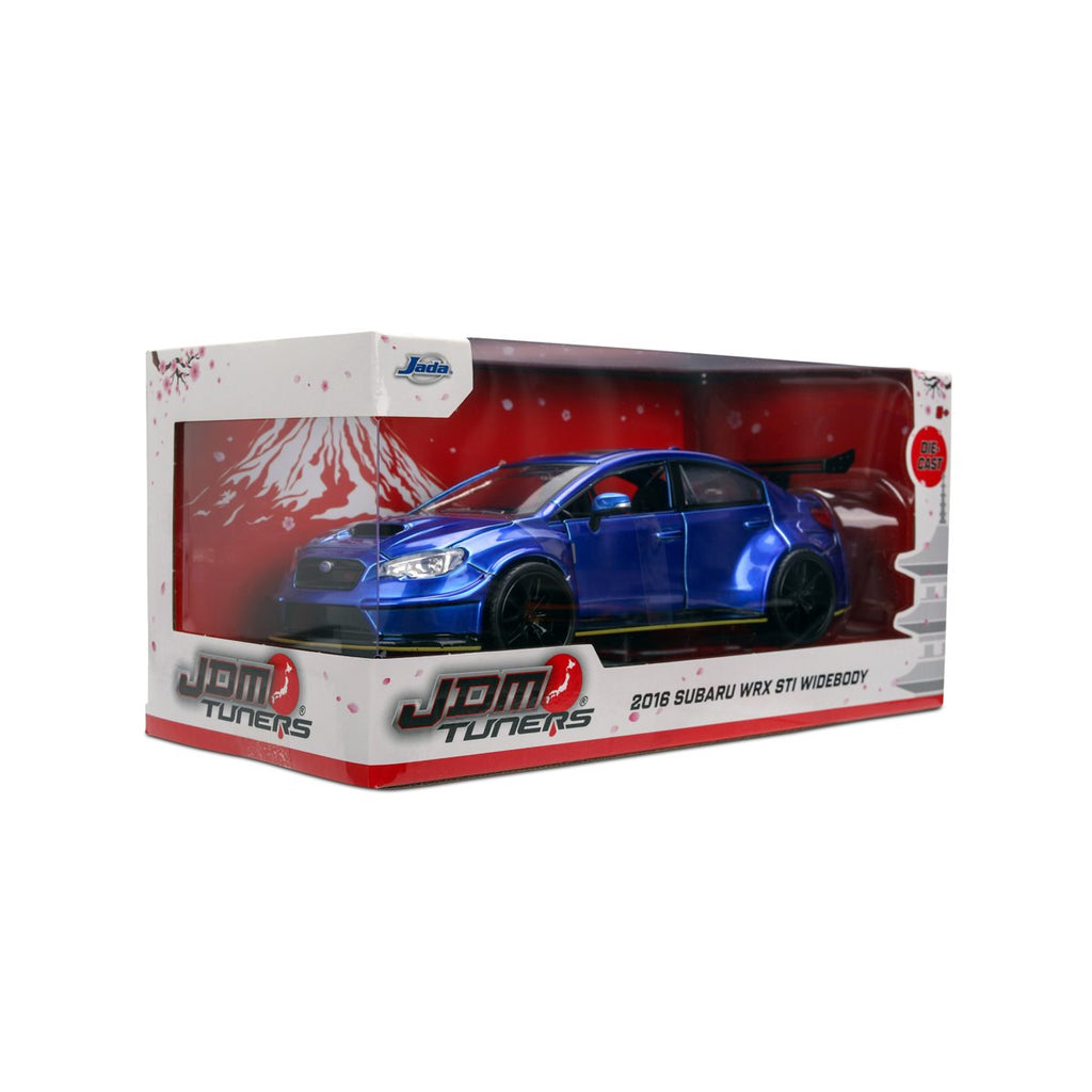 JDM Tuners 2016 Subaru WRX STI Widebody 1:24 Scale Die-Cast Metal Vehicle