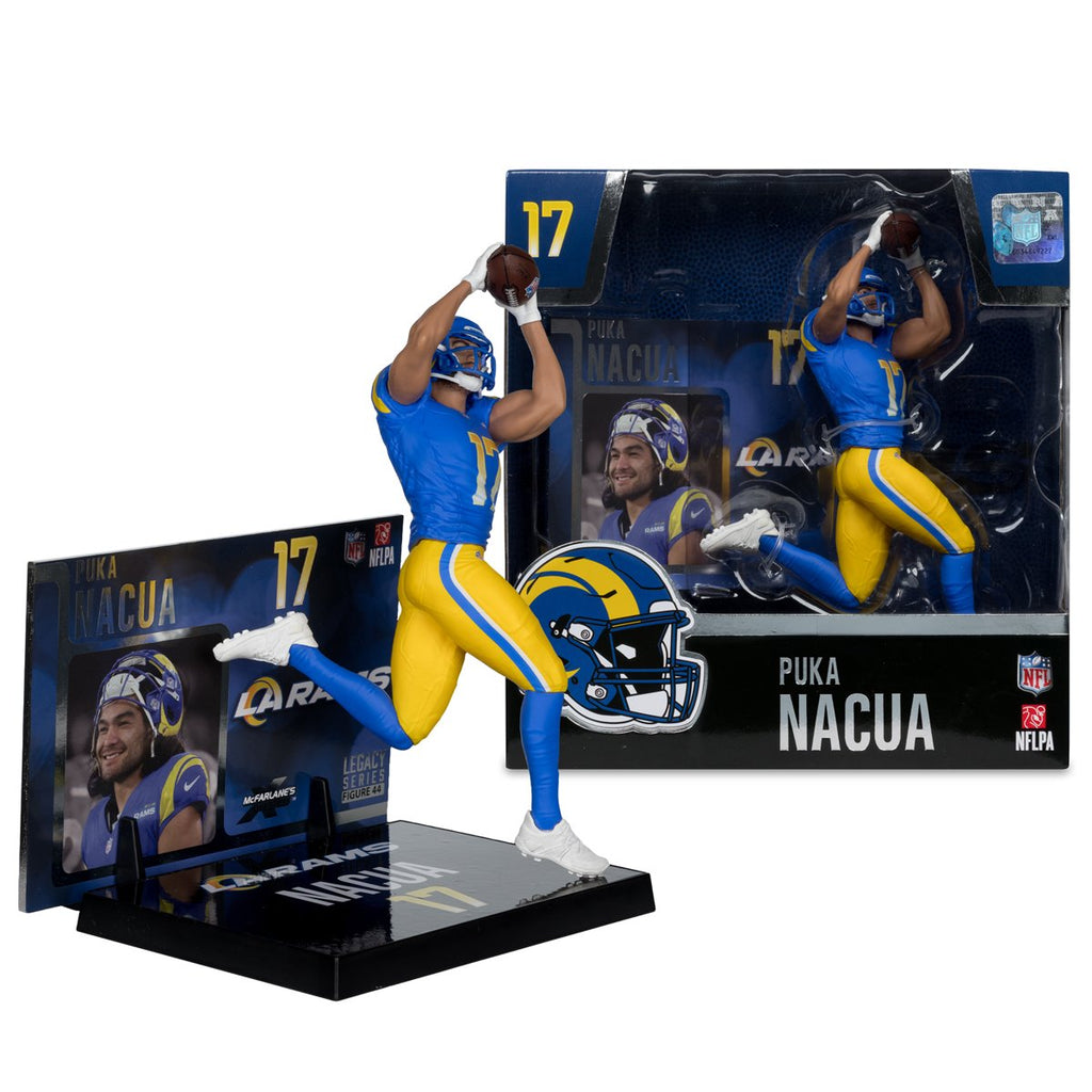 NFL SportsPicks 2025 Los Angeles Rams Puka Nacua 7-Inch Scale Posed Figure