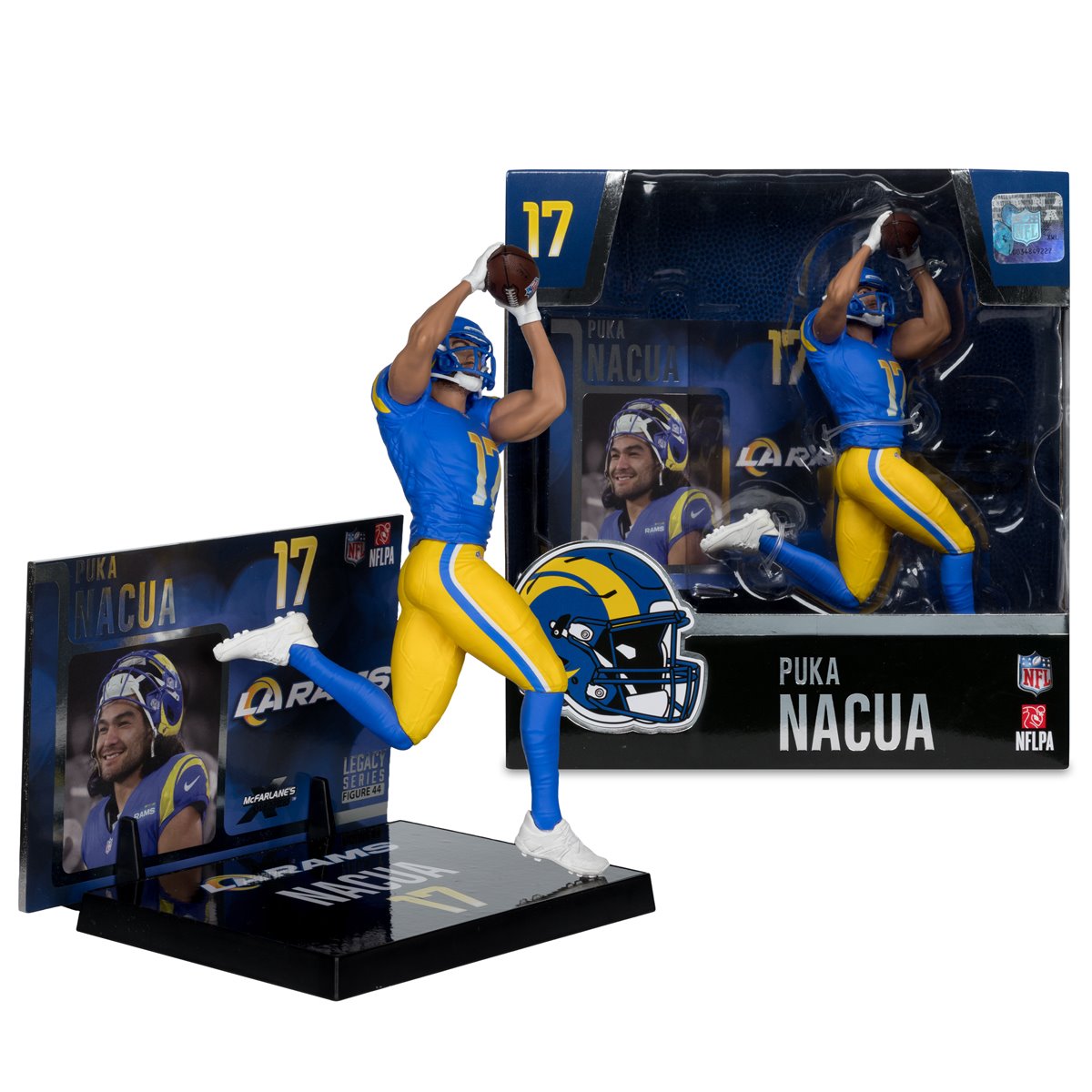 NFL SportsPicks 2025 Los Angeles Rams Puka Nacua 7-Inch Scale Posed Figure