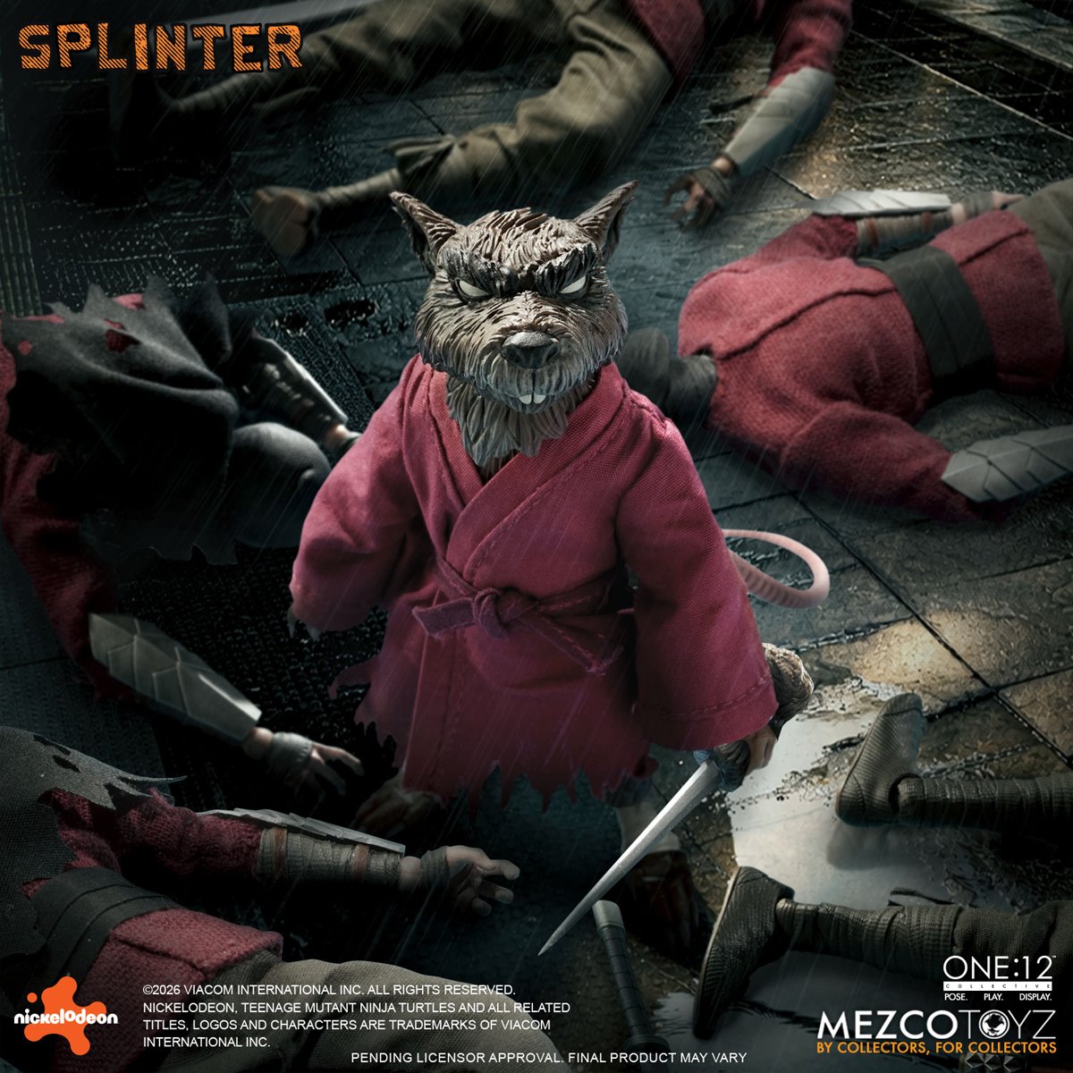 Teenage Mutant Ninja Turtles Master Splinter One:12 Collective Action Figure