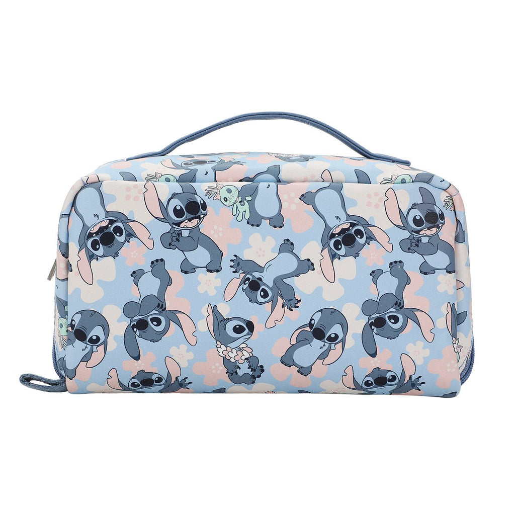 Lilo & Stitch Stitch Floral All Over Print Cosmetic Bag