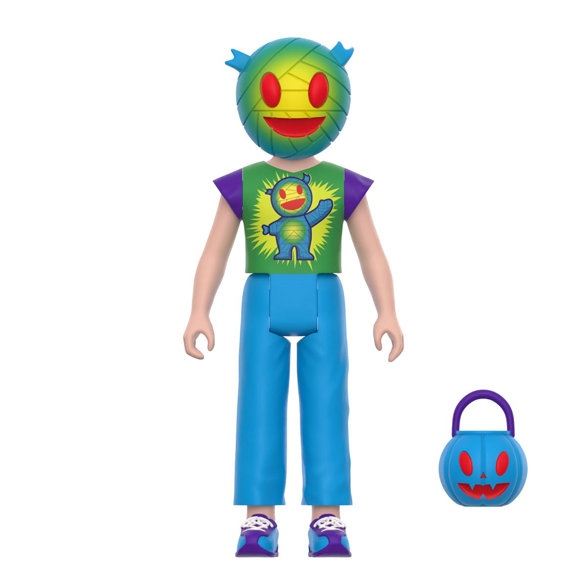 Halloween Kids Graphic Tee Mummy Boy 3 3/4-Inch ReAction Figure