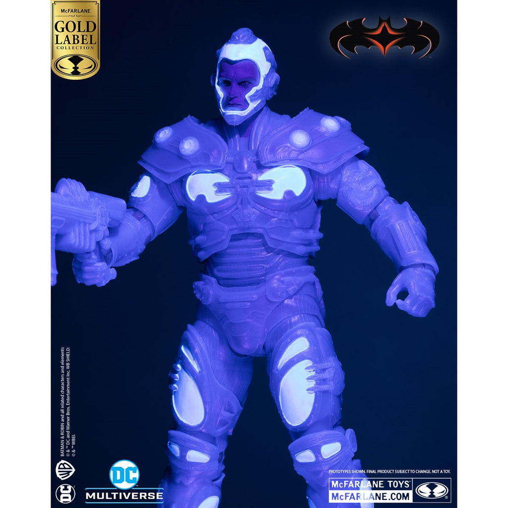 DC Multiverse Batman and Robin Mr. Freeze Black Light Gold Label 7-Inch Action Figure - Entertainment Earth Exclusive