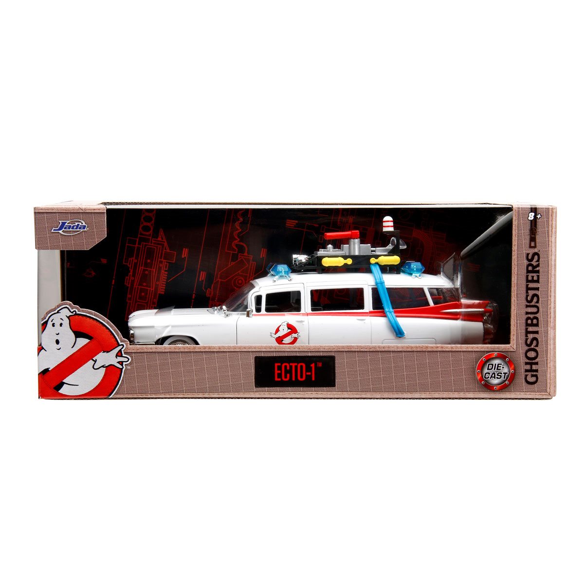 Ghostbusters Hollywood Rides ECTO-1 1:24 Scale Die-Cast Metal Vehicle