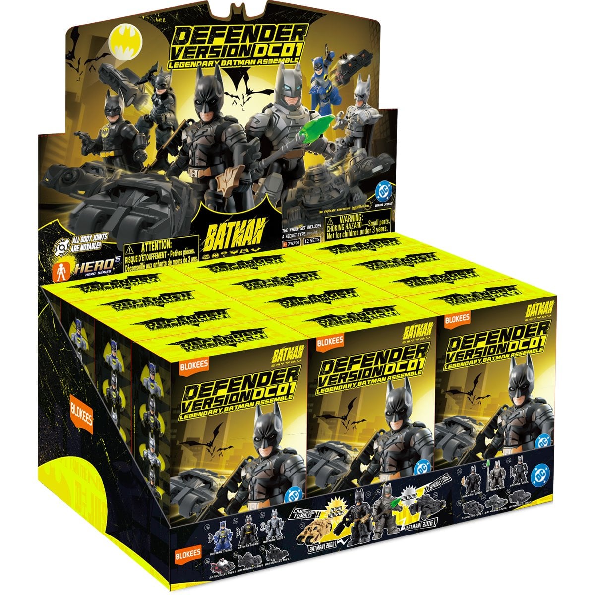 DC Defender Version 01 Legendary Batman Assemble Mini Model Kit Display Box of 12