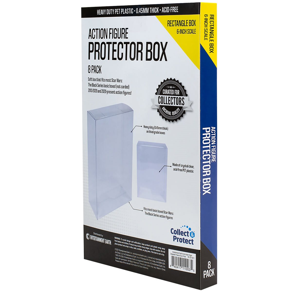 Entertainment Earth 6-Inch Action Figure Collapsible Protector Box 8-Pack