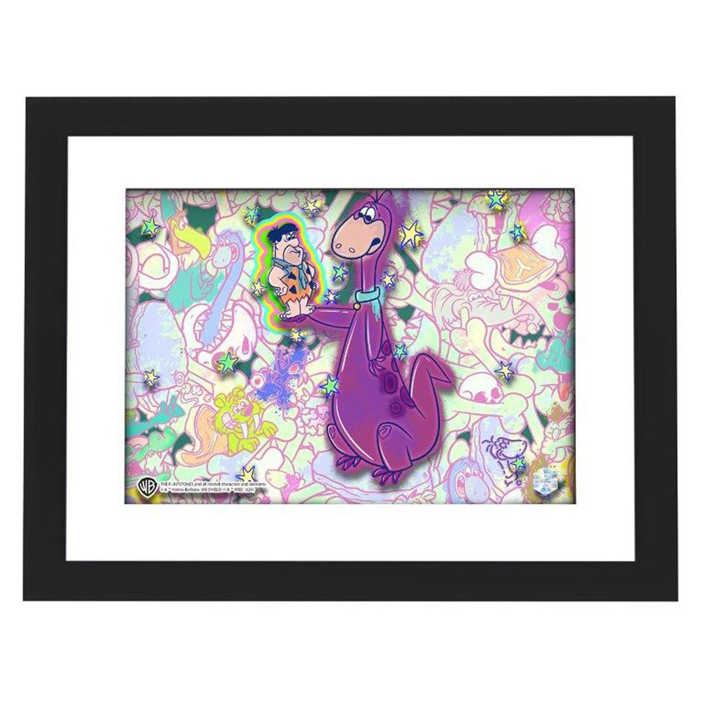 The Flintstones Itty Bitty Fred #1101 Animation Cel Artist Edition Framed Art Print
