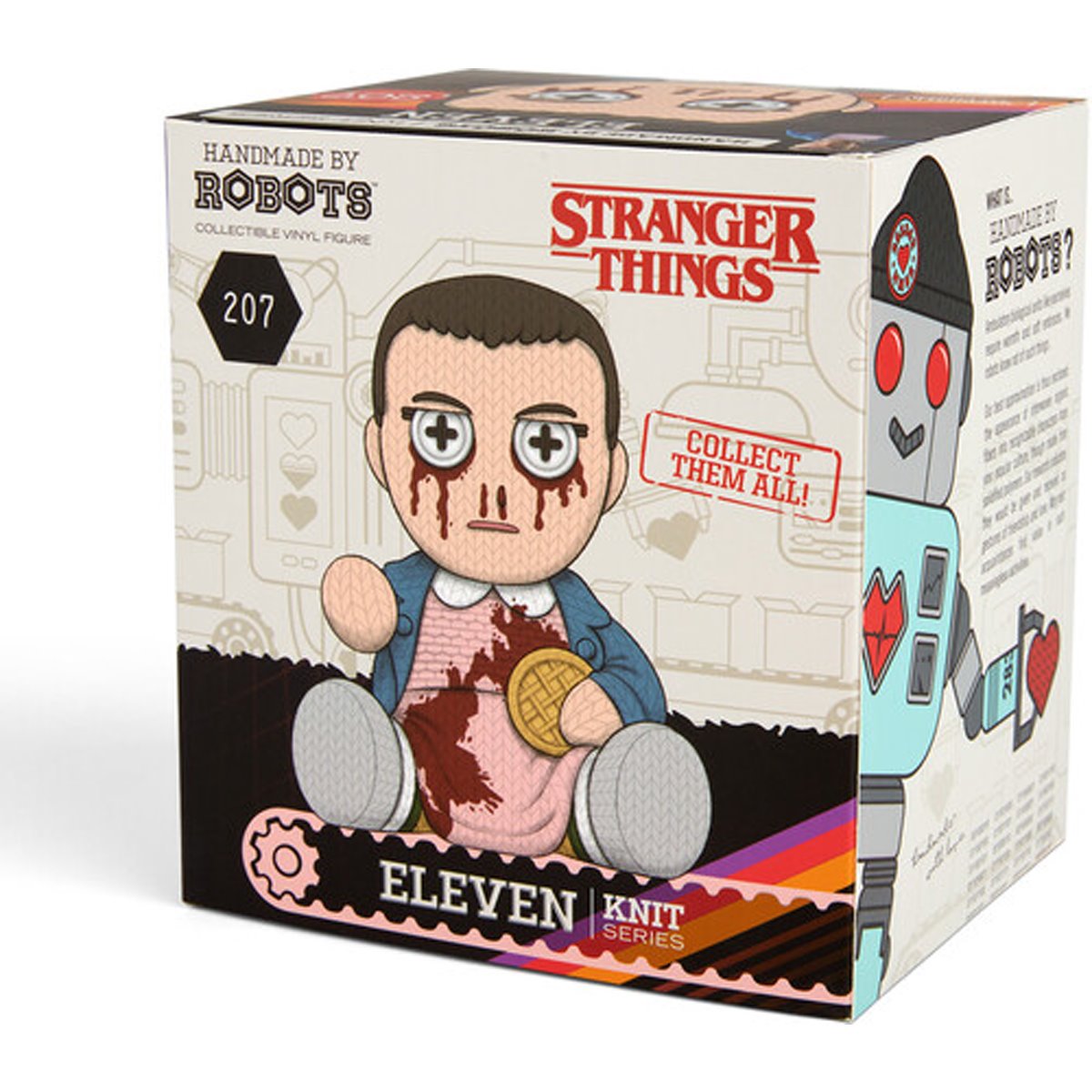 Stranger Things Eleven #207 Limited Edition Bloody Handmade By Robots Vinyl Figure