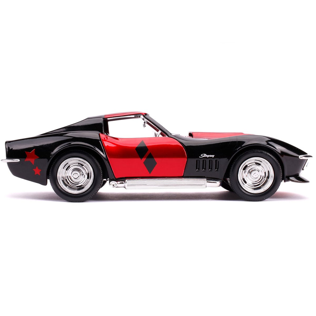 Harley Quinn 1969 Chevy Corvette Stingray The New 52 1:24 Scale Die-Cast Metal Vehicle