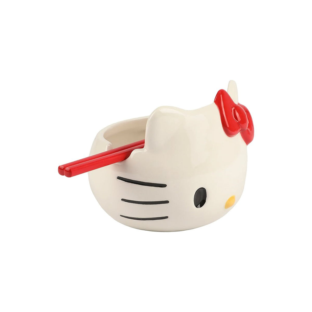 Hello Kitty Ceramic Ramen Bowl with Chopsticks