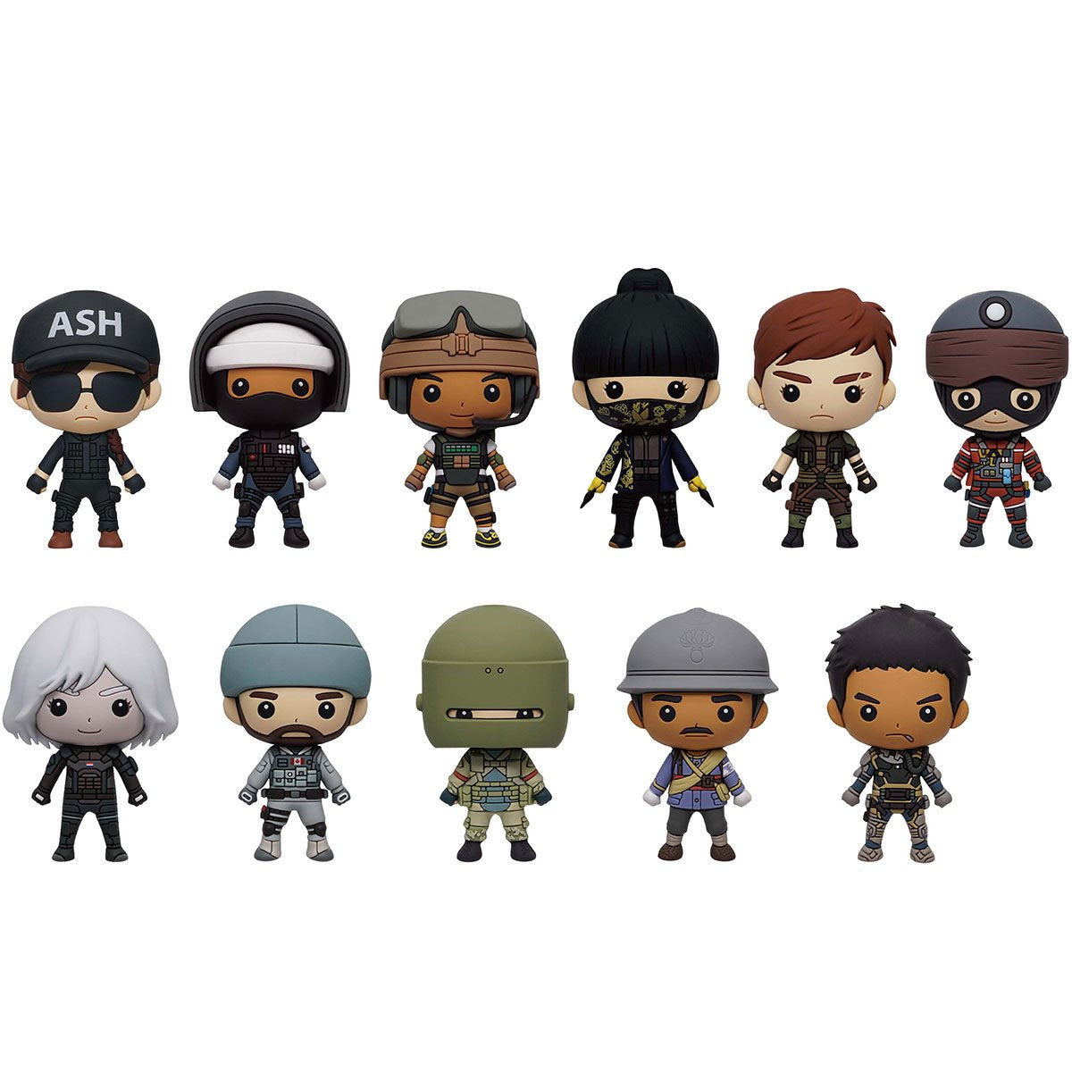 Tom Clancys Rainbow Six Siege 3D Foam Bag Clip Display Case of 24
