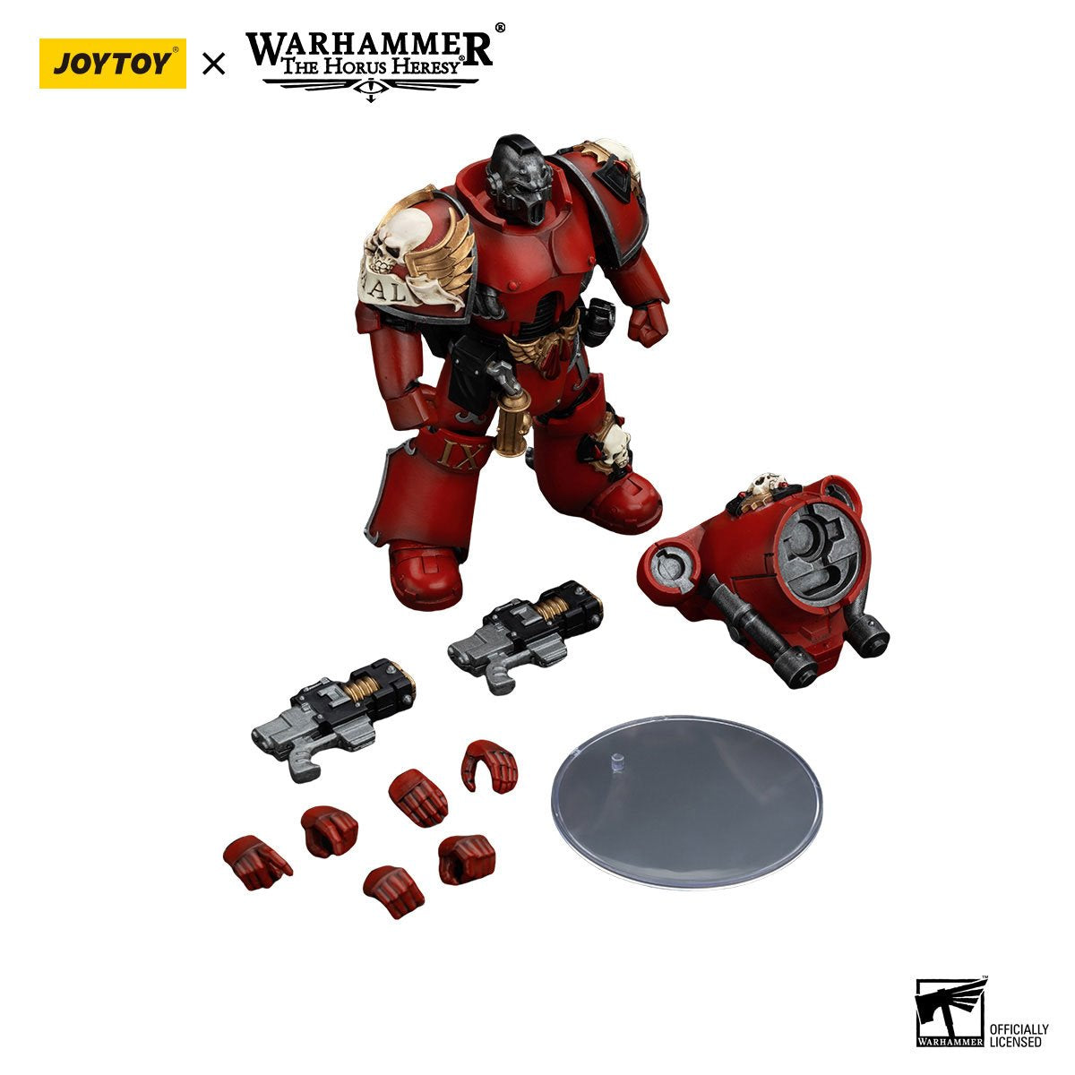 Joy Toy Warhammer Horus Heresy Blood Angels Tears Squad Erelim with Volkite Serpentas 1:18 Scale Action Figure