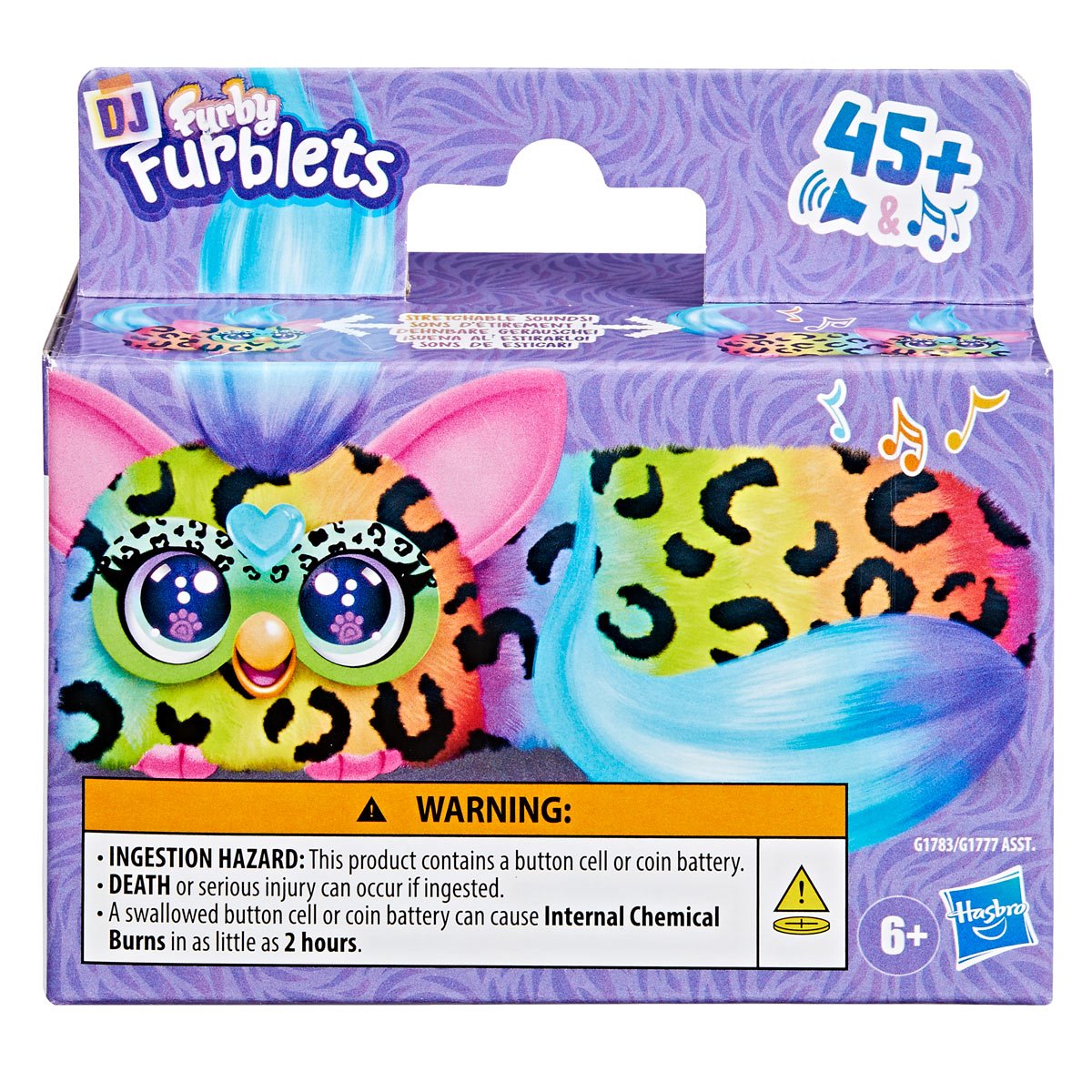 Furby DJ Furblets Rain-Bow-Kat Mini Electronic Plush Toy