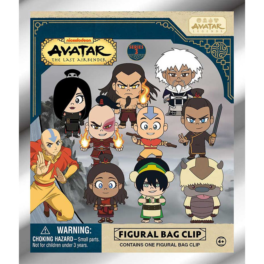 Avatar: The Last Airbender Series 3 3D Foam Bag Clip Display Case of 24