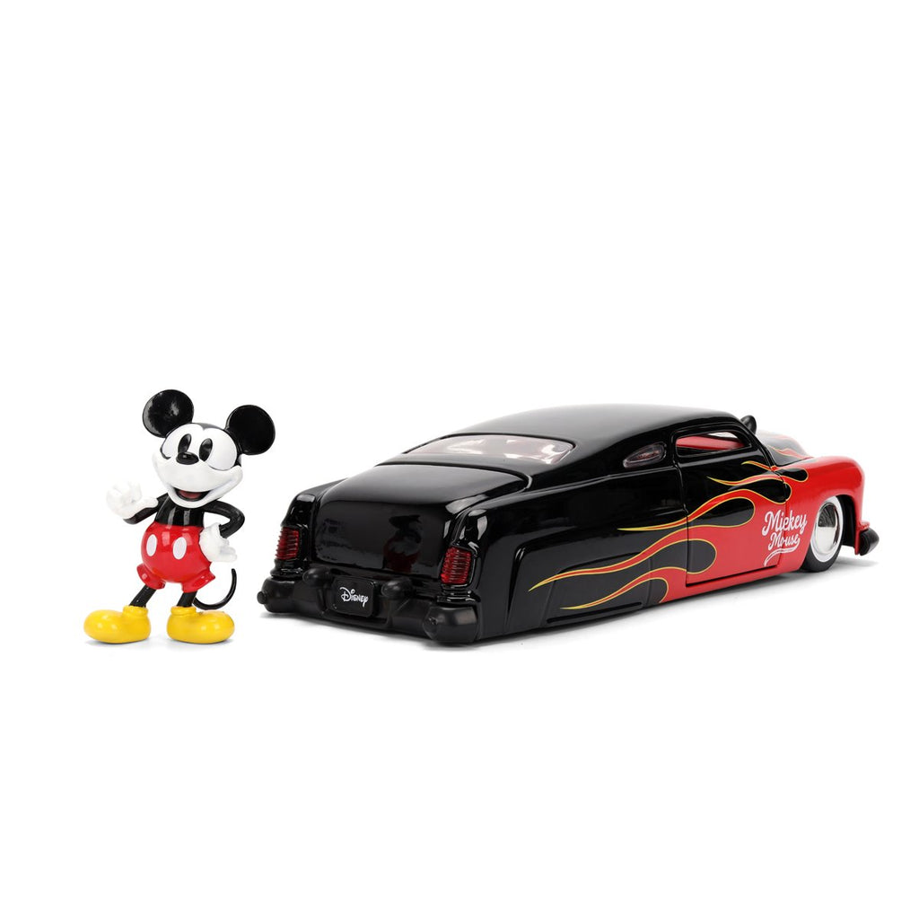 Hollywood Rides Disney 1951 Mercury 1:24 Scale Die-Cast Metal Vehicle with Mickey Mouse Figure