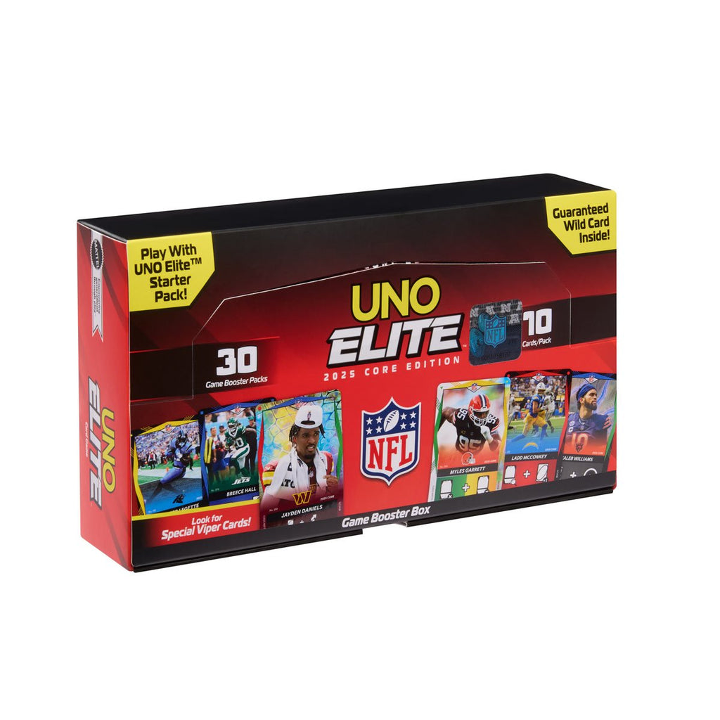 UNO Elite NFL 2025 Core Edition Game Booster Box Set