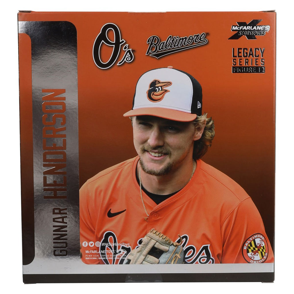 MLB SportsPicks Baltimore Orioles Gunnar Henderson 7-Inch Posed Figure Case of 6