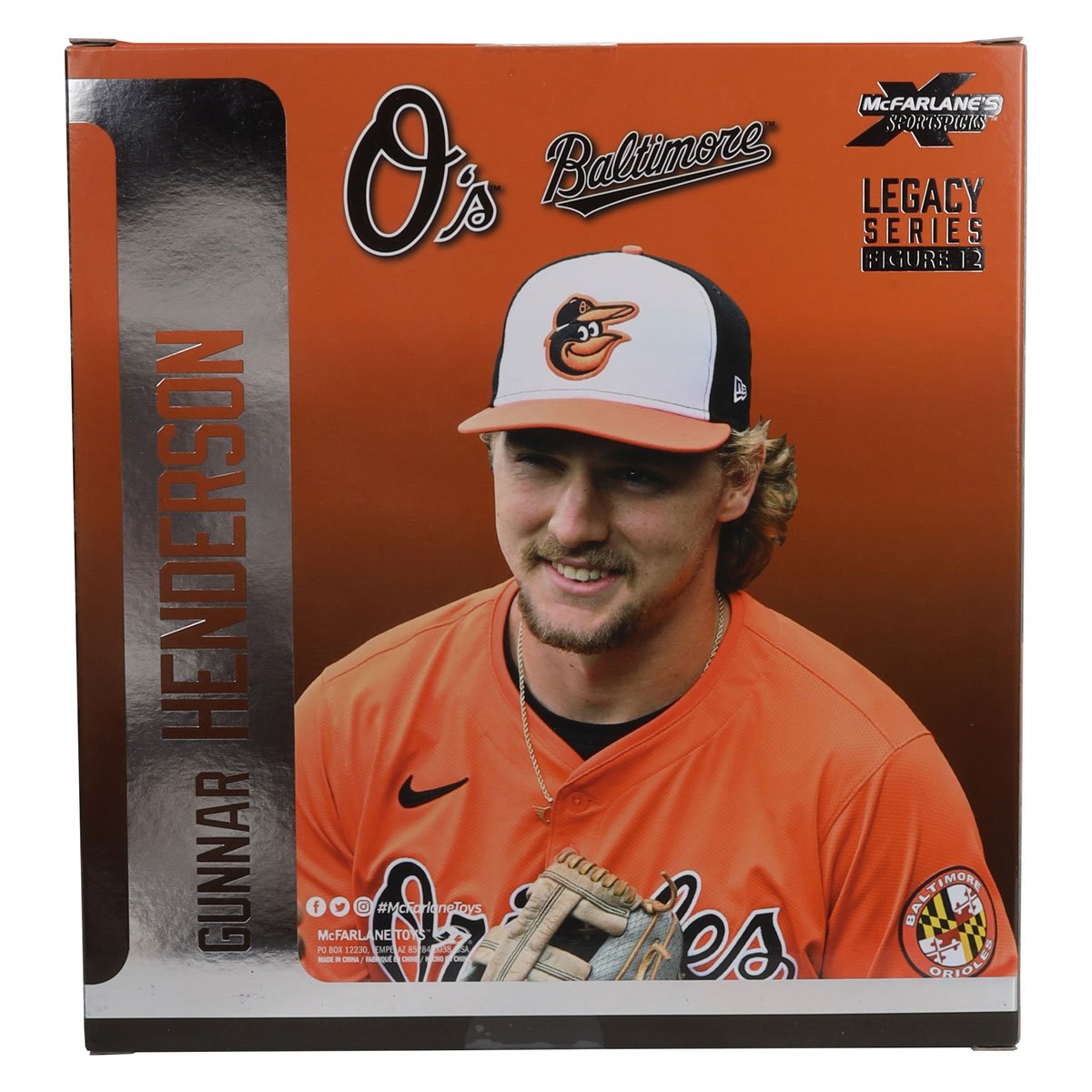 MLB SportsPicks Baltimore Orioles Gunnar Henderson 7-Inch Posed Figure Case of 6