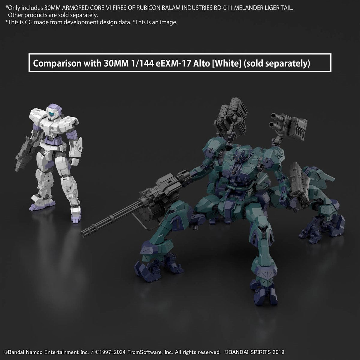 30 Minute Missions Armored Core VI: Fires of Rubicon Balam Industries BD-011 Melander Liger Tail Model Kit