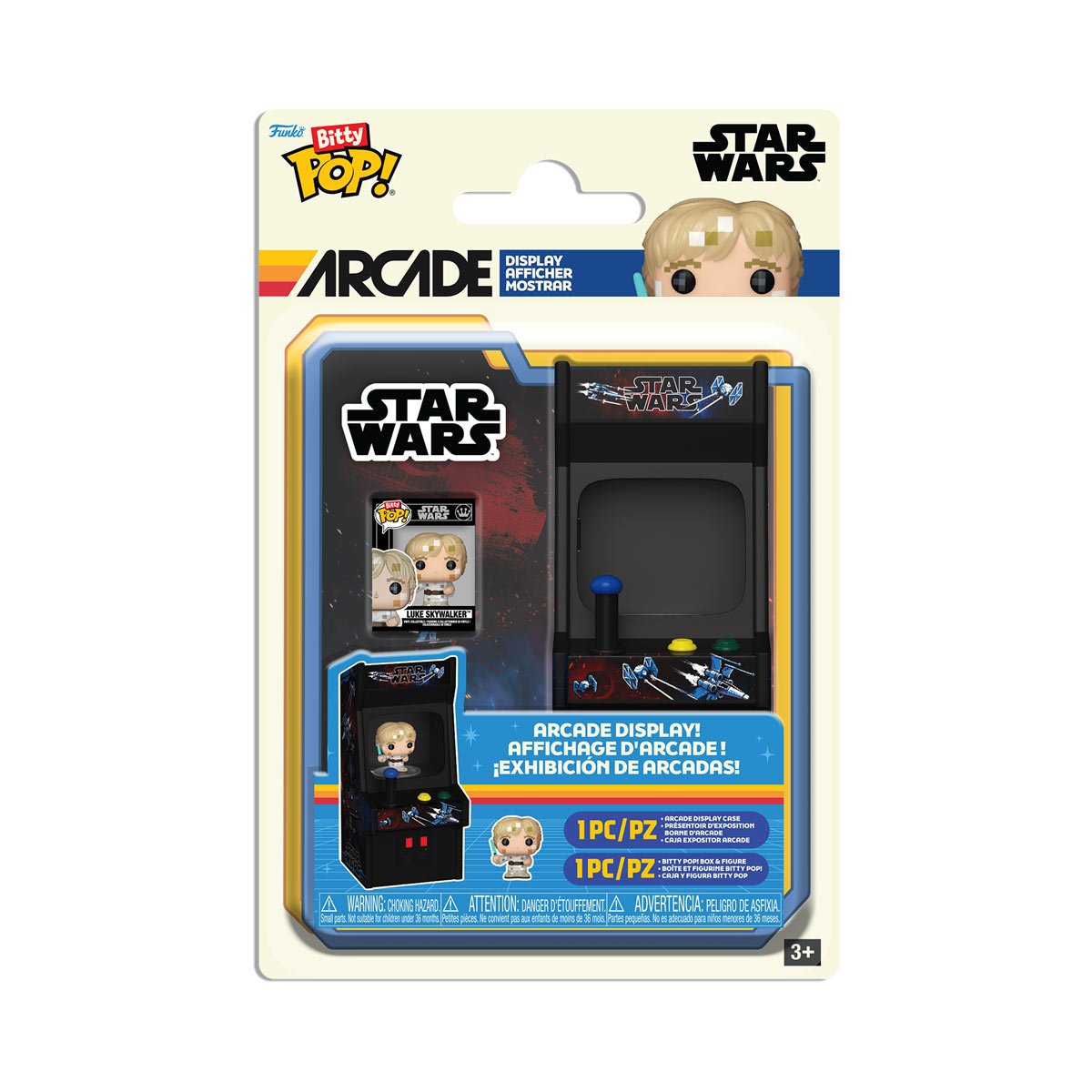 Star Wars Luke Skywalker 8-Bit Funko Bitty Pop! Arcade Cabinet