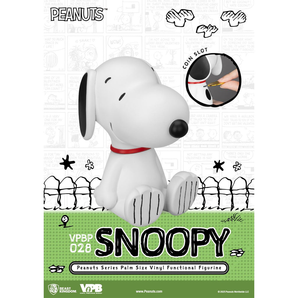 Peanuts Snoopy VPBP-028 Peanuts Series Palm Size Vinyl Functional Piggy Bank