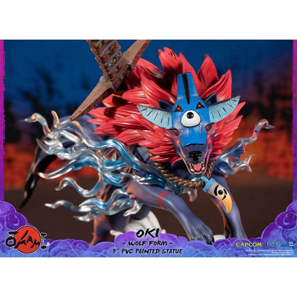Okami Amaterasu Wolf Form Special Edition Painted Statue
