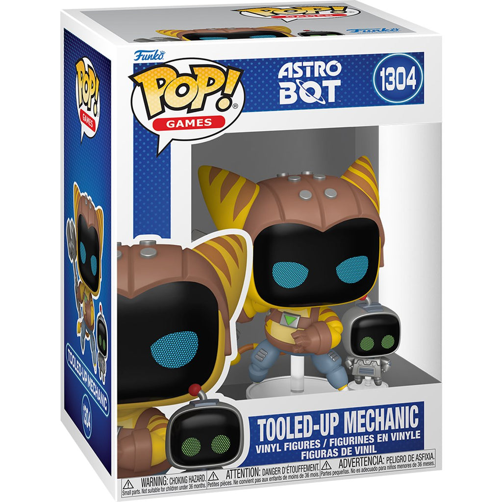 Astro Bot Tooled-Up Mechanic Funko Pop! Vinyl Figure with Buddy #1304