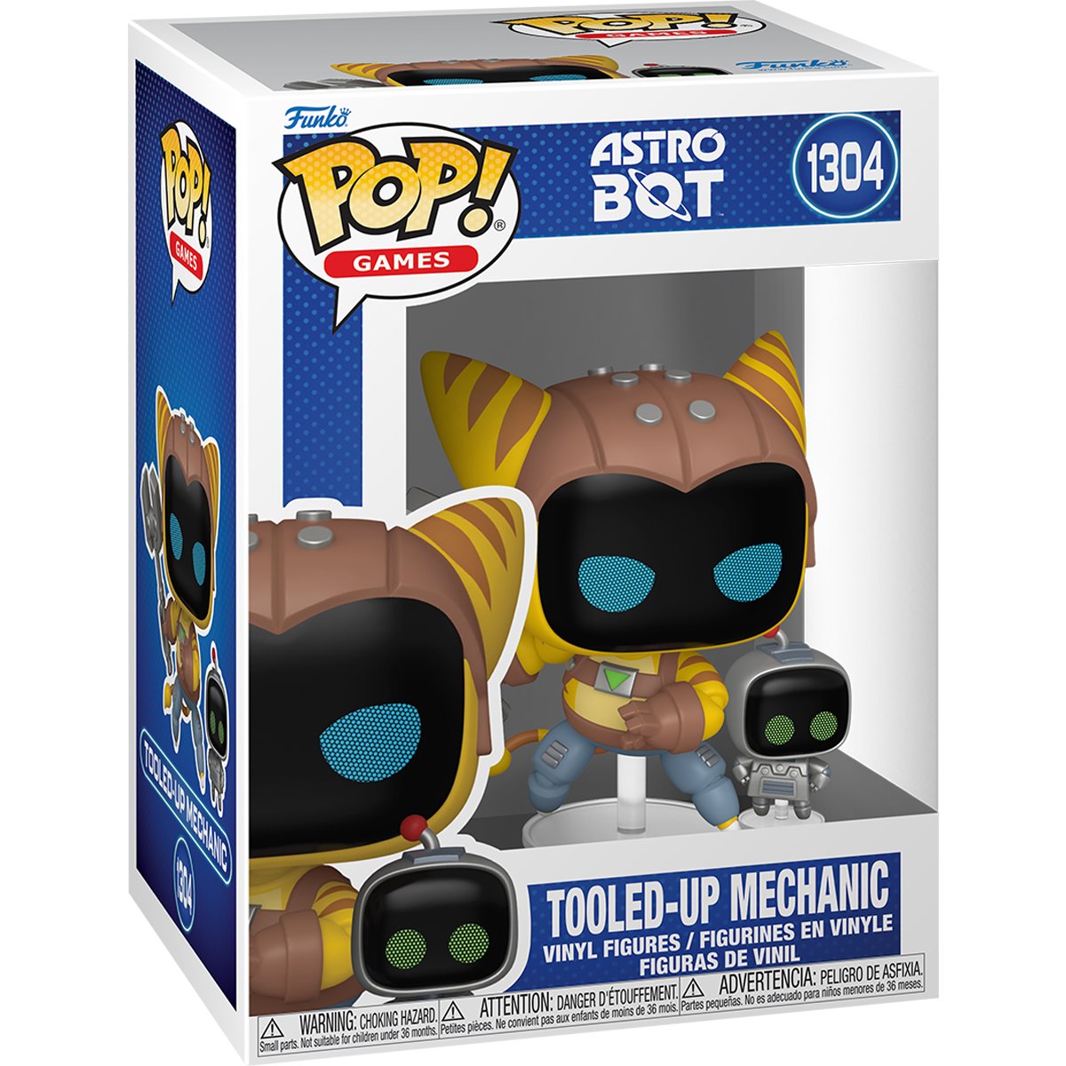 Astro Bot Tooled-Up Mechanic Funko Pop! Vinyl Figure with Buddy #1304