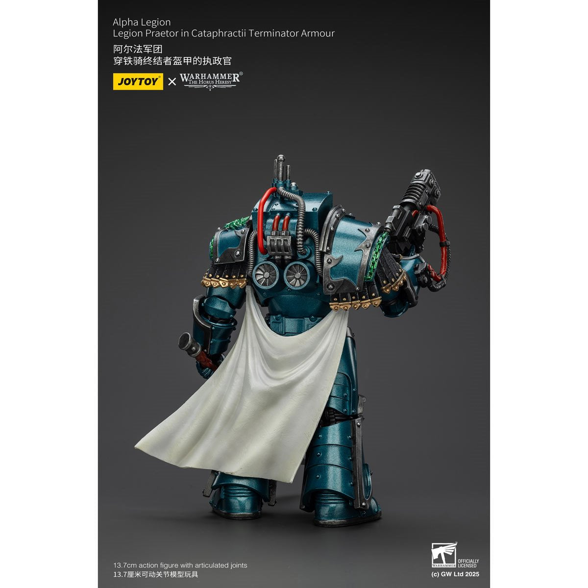 Joy Toy Warhammer The Horus Heresy Alpha Legion Legion Praetor Cataphractii Terminator Armor 1:18 Scale Action Figure