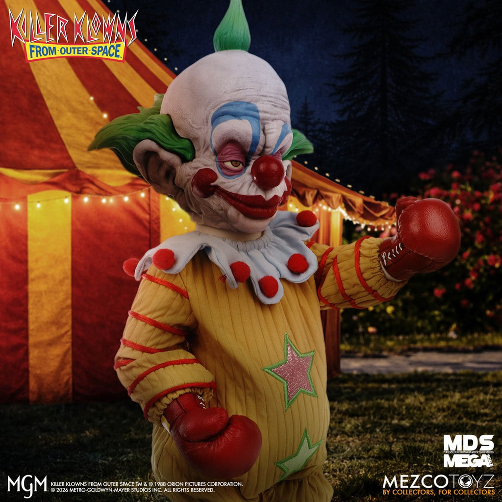Killer Klowns From Outer Space Shorty with Sound Mezco Designer Series Mega-Scale 15-Inch Doll