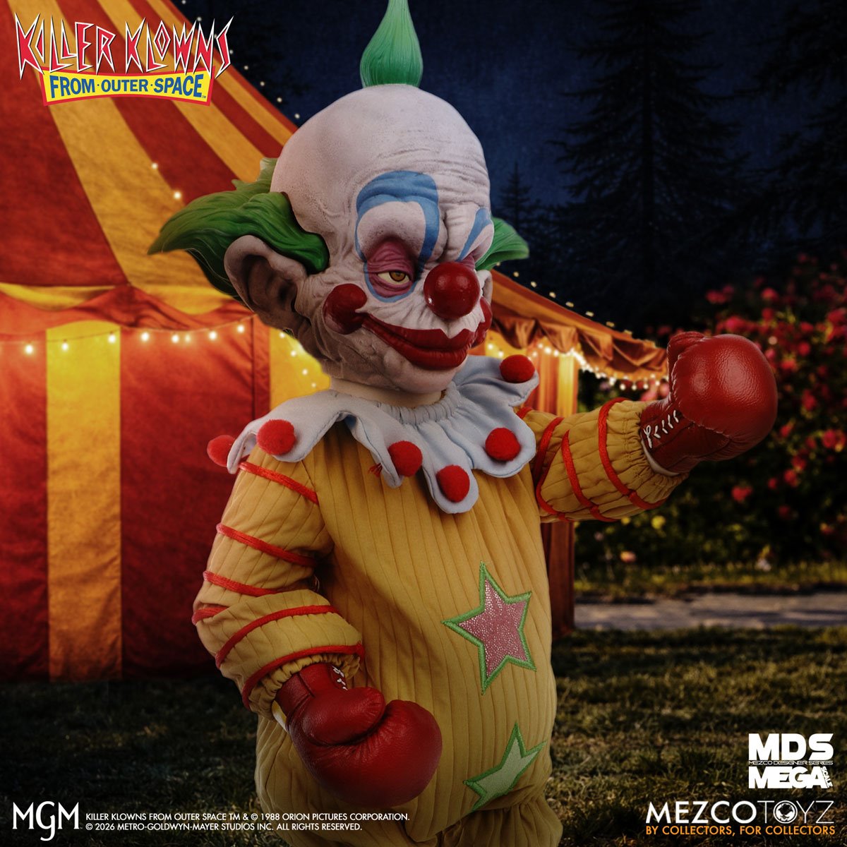 Killer Klowns From Outer Space Shorty with Sound Mezco Designer Series Mega-Scale 15-Inch Doll