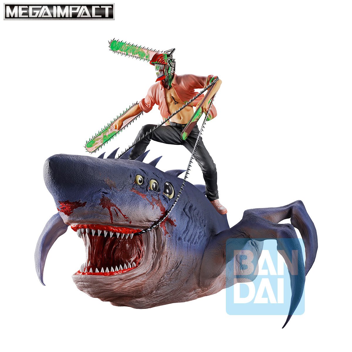 Chainsaw Man The Movie: Reze Arc Chainsaw Man and Beam Second Mega Impact Ichibansho Statue