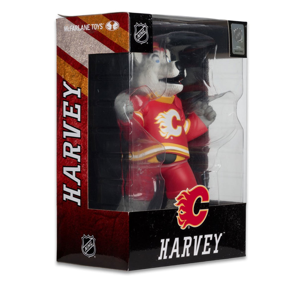 NHL Calgary Flames Harvey the Hound Version 2 Mascot Posed Figure