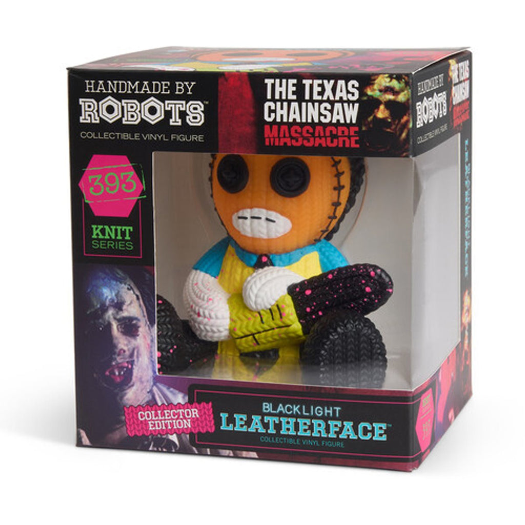 The Texas Chainsaw Massacre Leatherface #393 Blacklight Handmade By Robots Vinyl Figure