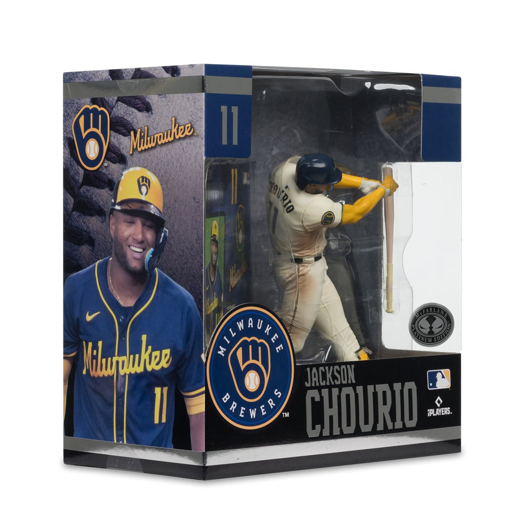 MLB SportsPicks Milwaukee Brewers Jackson Chourio 7-Inch Posed Figure
