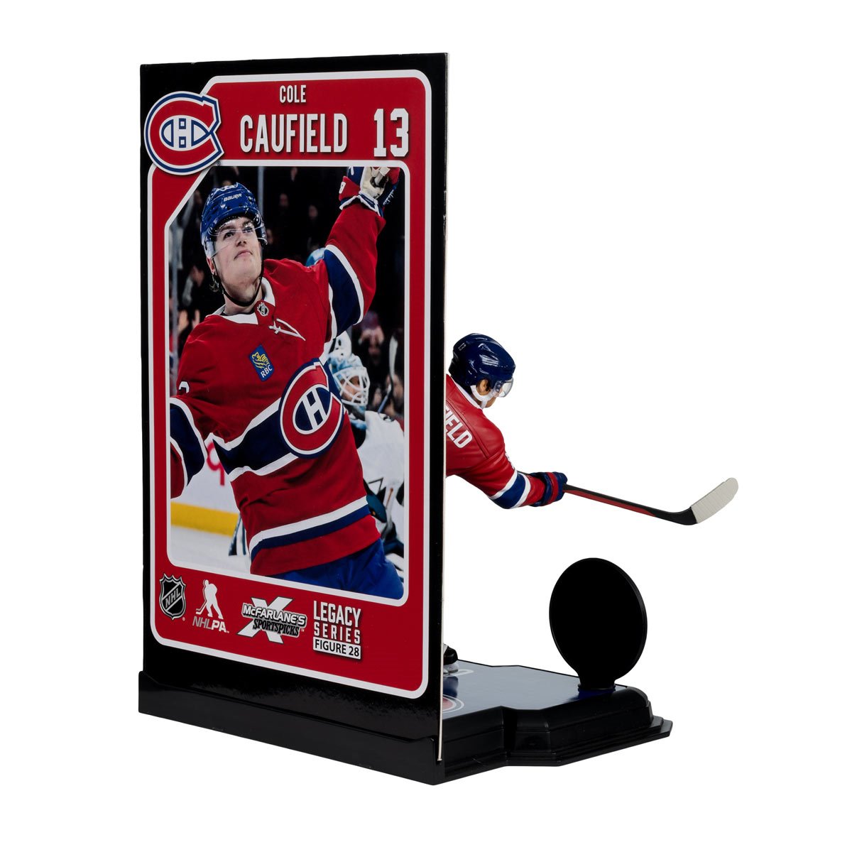 NHL SportsPicks Montreal Canadiens Cole Caufield Alternate Jersey 7-Inch Posed Figure
