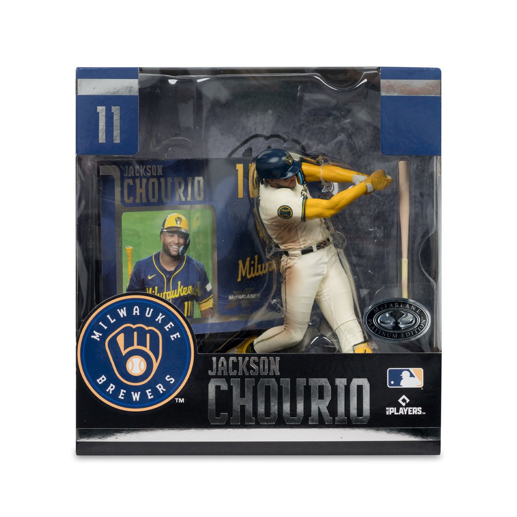 MLB SportsPicks Milwaukee Brewers Jackson Chourio 7-Inch Posed Figure