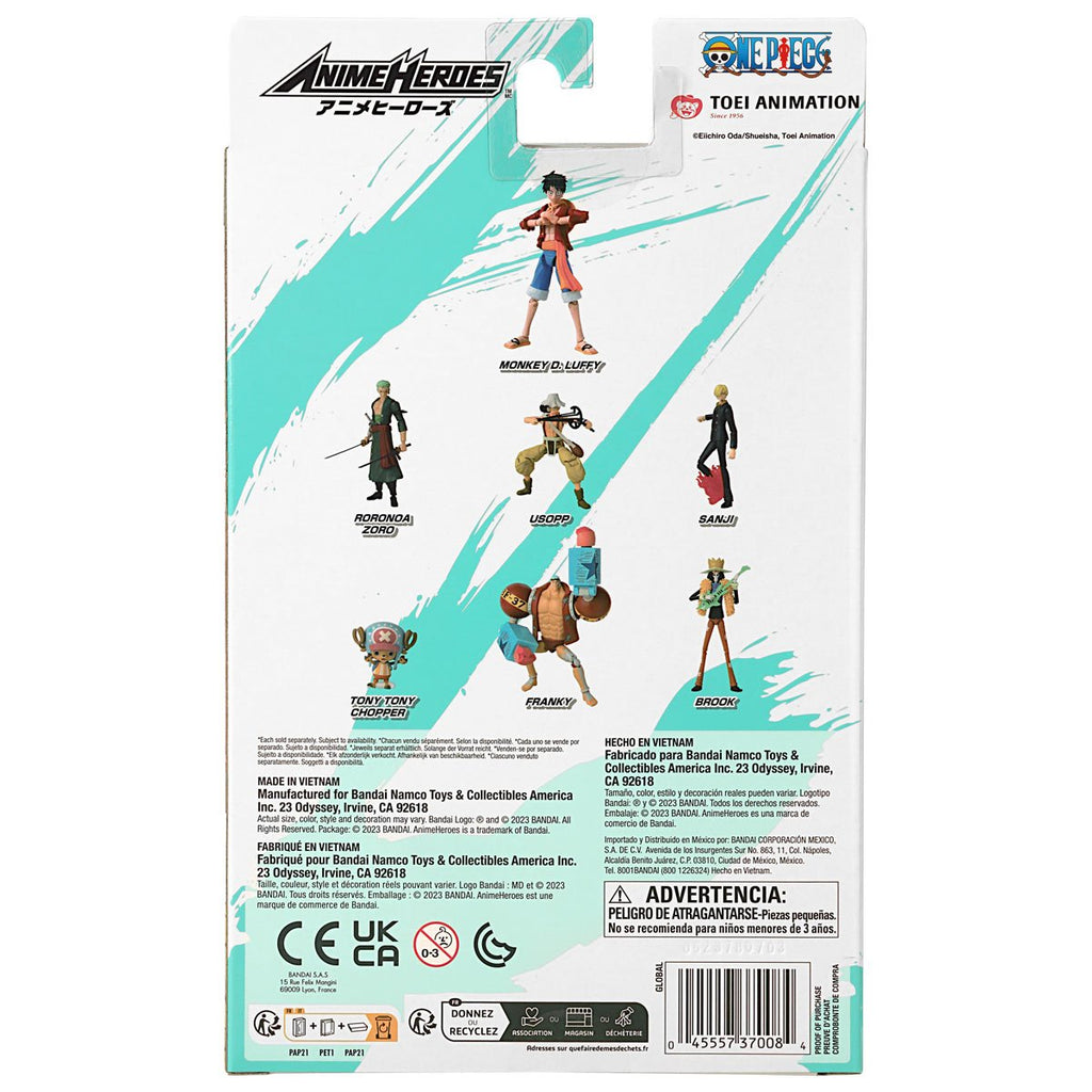 One Piece Anime Heroes Action Figure Wave 2 Case of 6