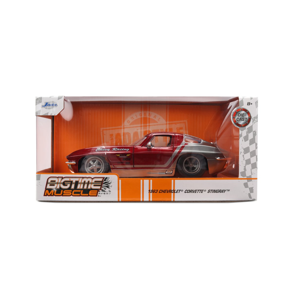 Bigtime Muscle 1963 Chevrolet Corvette Stingray 1:24 Scale Die-Cast Metal Vehicle