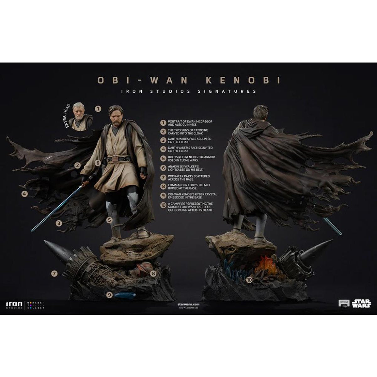 Star Wars Obi-Wan Kenobi Signatures 1:10 Art Scale Statue
