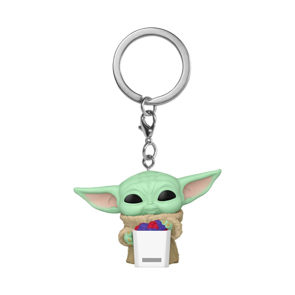 Star Wars: The Mandalorian and Grogu Grogu with Snack Funko Pocket Pop! Key Chain