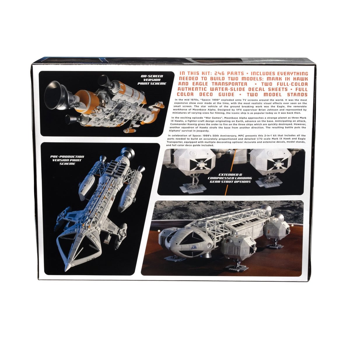 Space: 1999 Eagle and Hawk War Games Edition 1:72 Scale Model Kit
