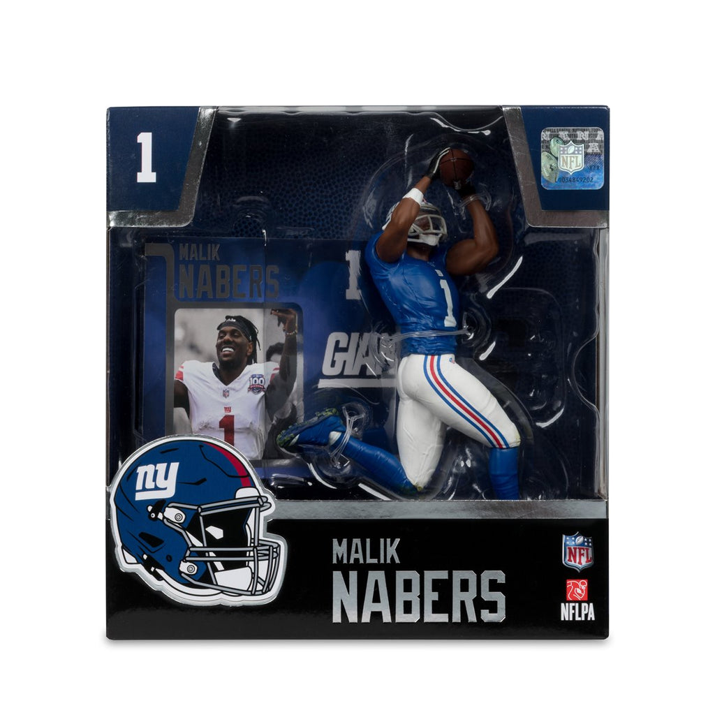 NFL SportsPicks 2025 New York Giants Malik Nabers 7-Inch Scale Posed Figure