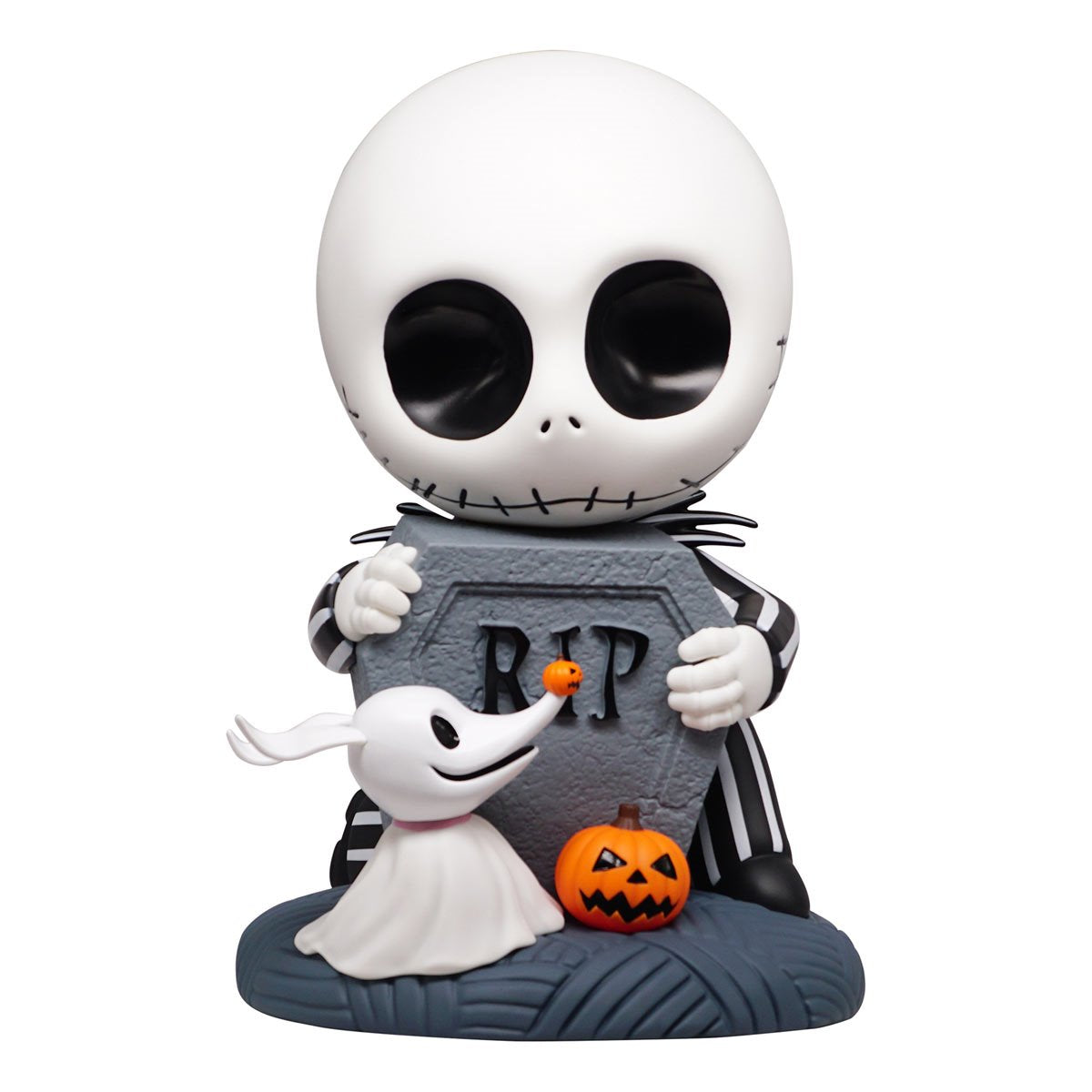 The Nightmare Before Christmas Jack Skellington with Zero and Gravestone Deluxe 18-Inch PVC Figural Bank