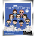 White Lotus 3D Foam Bag Clip Display Case of 24