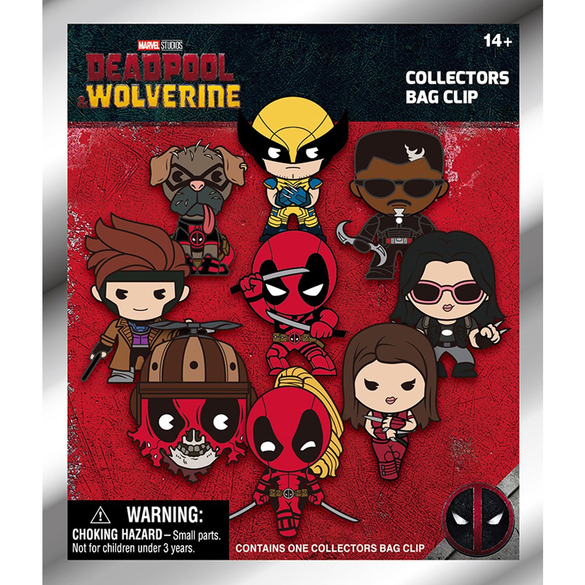 Deadpool and Wolverine 3D Foam Bag Clip Random 6-Pack